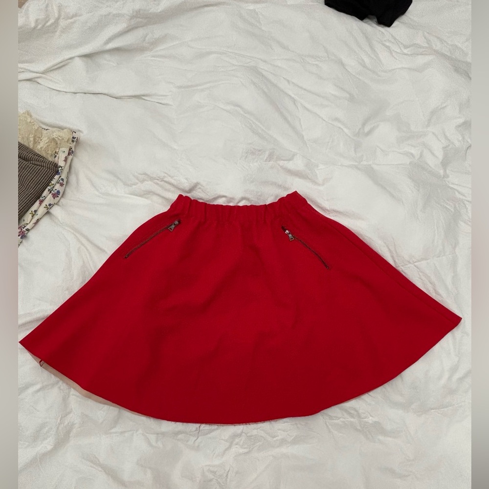 Zara Red Mini Skirt